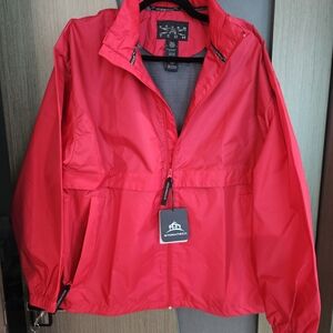 Storm Tech Men's Red Windbreaker Jacket Size S